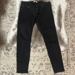 Zara Black Skinny Jeans Full-Length SZ 08